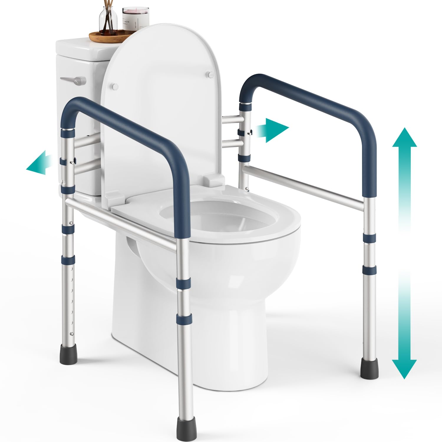 Mua Toilet Safety Rails (350 lb) Adjustable Toilet Safety Frame