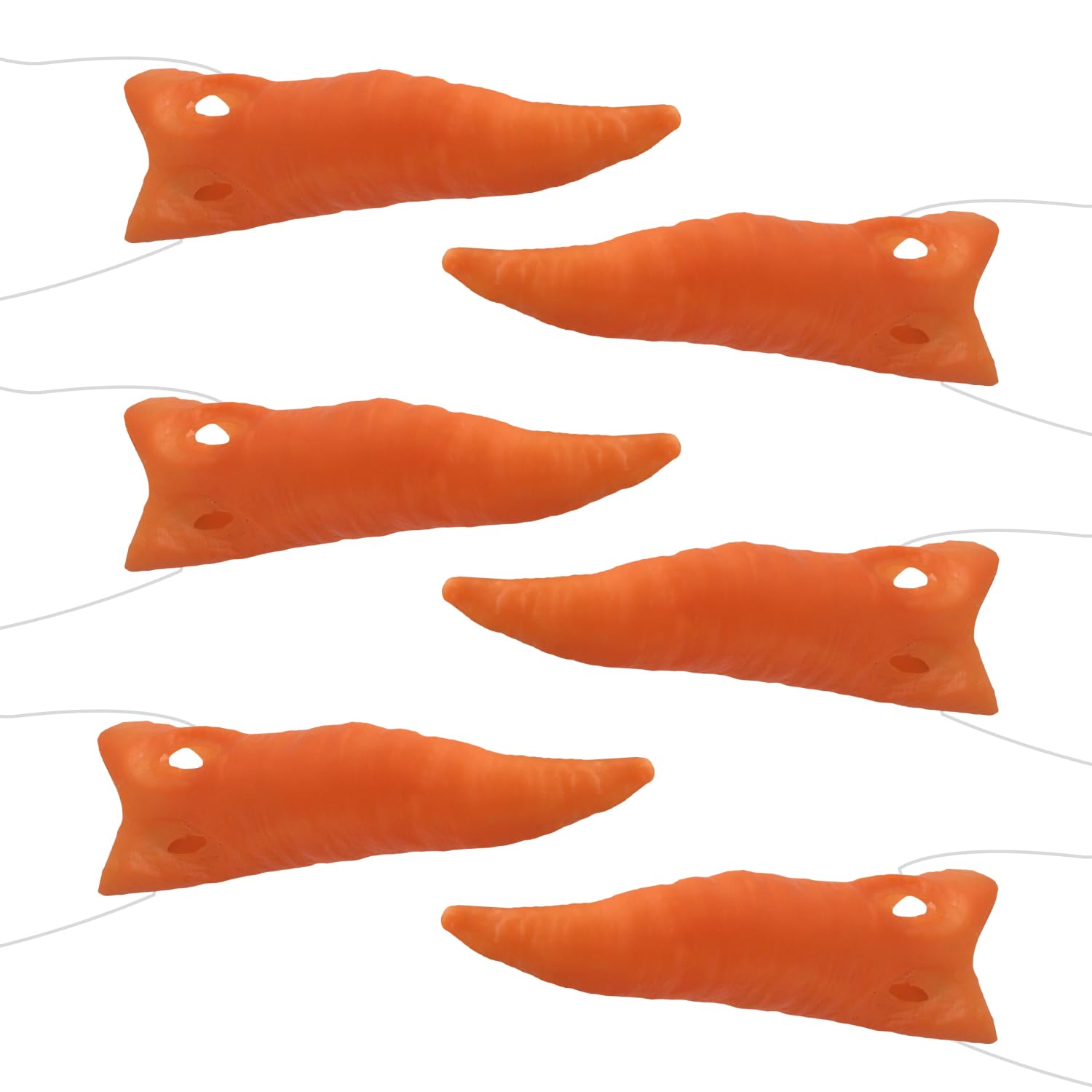 BORFUE Carrot Nose Accessory Orange Carrot Nose Snowman Nose Prosthetic Nose with Elastic Band for Snowman Christmas Costumes or Scarecrow Costumes (6)