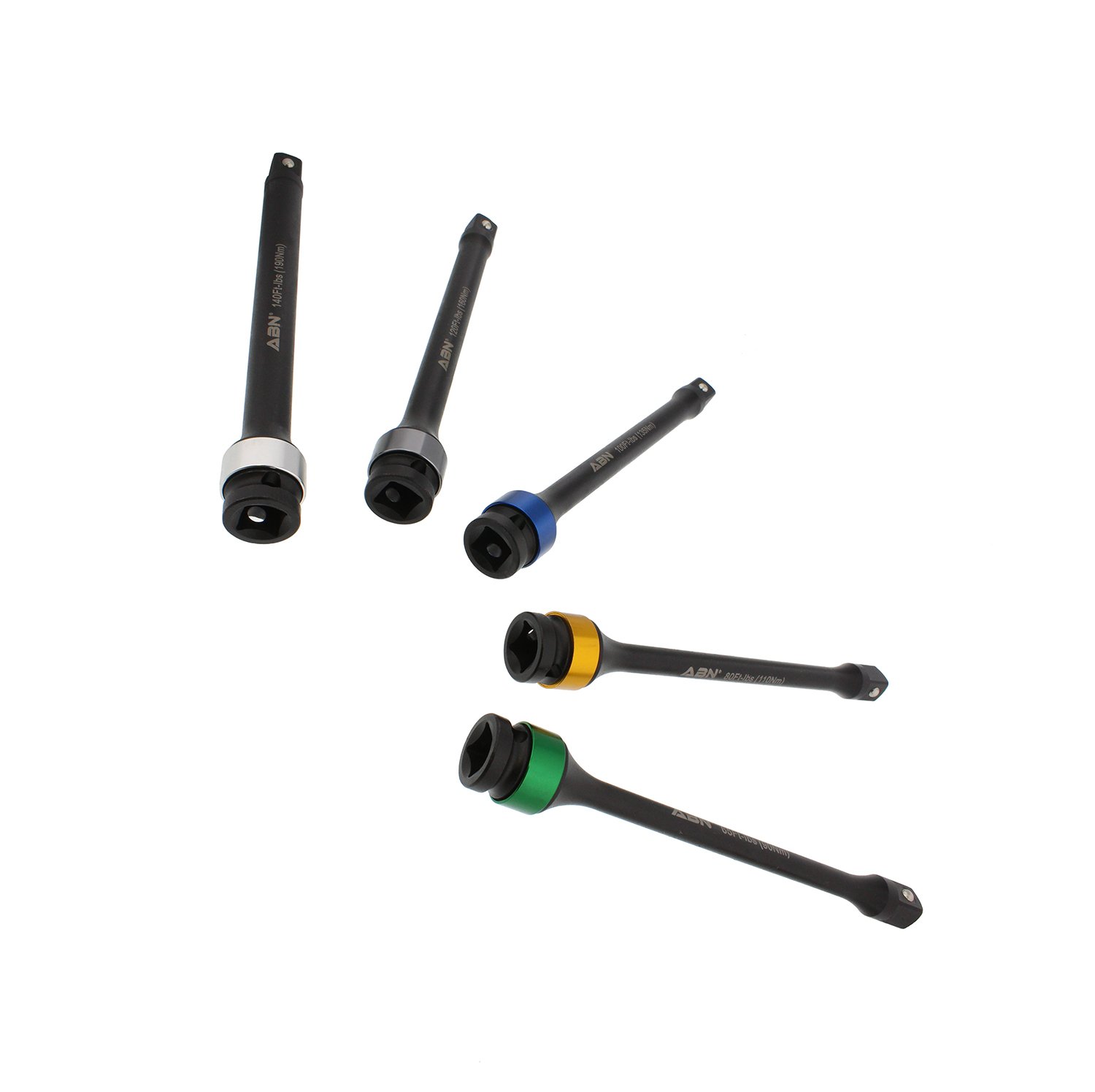 ABN 1/2” Inch Drive 8” Inch Long ColorCoded Torque Limiting Socket