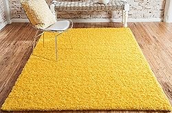 Unique Loom Solid Shag Collection Area Rug