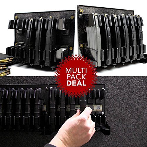 Mag Storage Solutions AR-15 5.56 .223 MagHolder Magazine Holder Storage Rack AR15 - 2 Pack