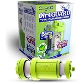 CLEAR2O DirtGUARD CTFS8000 Total Filtration System &ndash; 2-Stage Inline Water Filter for RVs, Boats, Garden Hoses &amp; Farms &ndash; Sediment Pre-Filter + Solid Carbon Block for Cleaner, Safer Water &ndash; CTFS8000