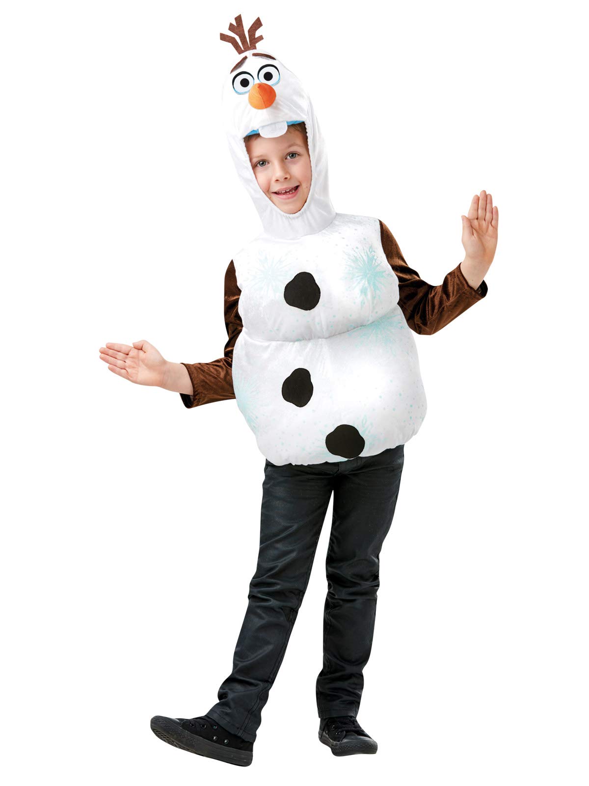 Rubie's Official Disney Frozen 2, Olaf Snowman Tabard, Childs Costume Top, Size Medium Age 5-6 Years