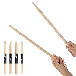 4 Pairs Drum sticks 5A Maple Wood Tip Drumstick for