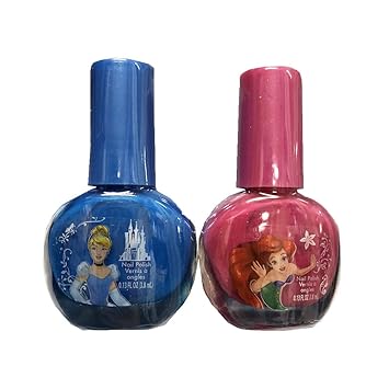 Amazon ディズニープリンセス ネイルポリッシュ 2個入り ピンク 青 Amazon ディズニープリンセス ネイルポリッシュ 2個入り ピンク 青