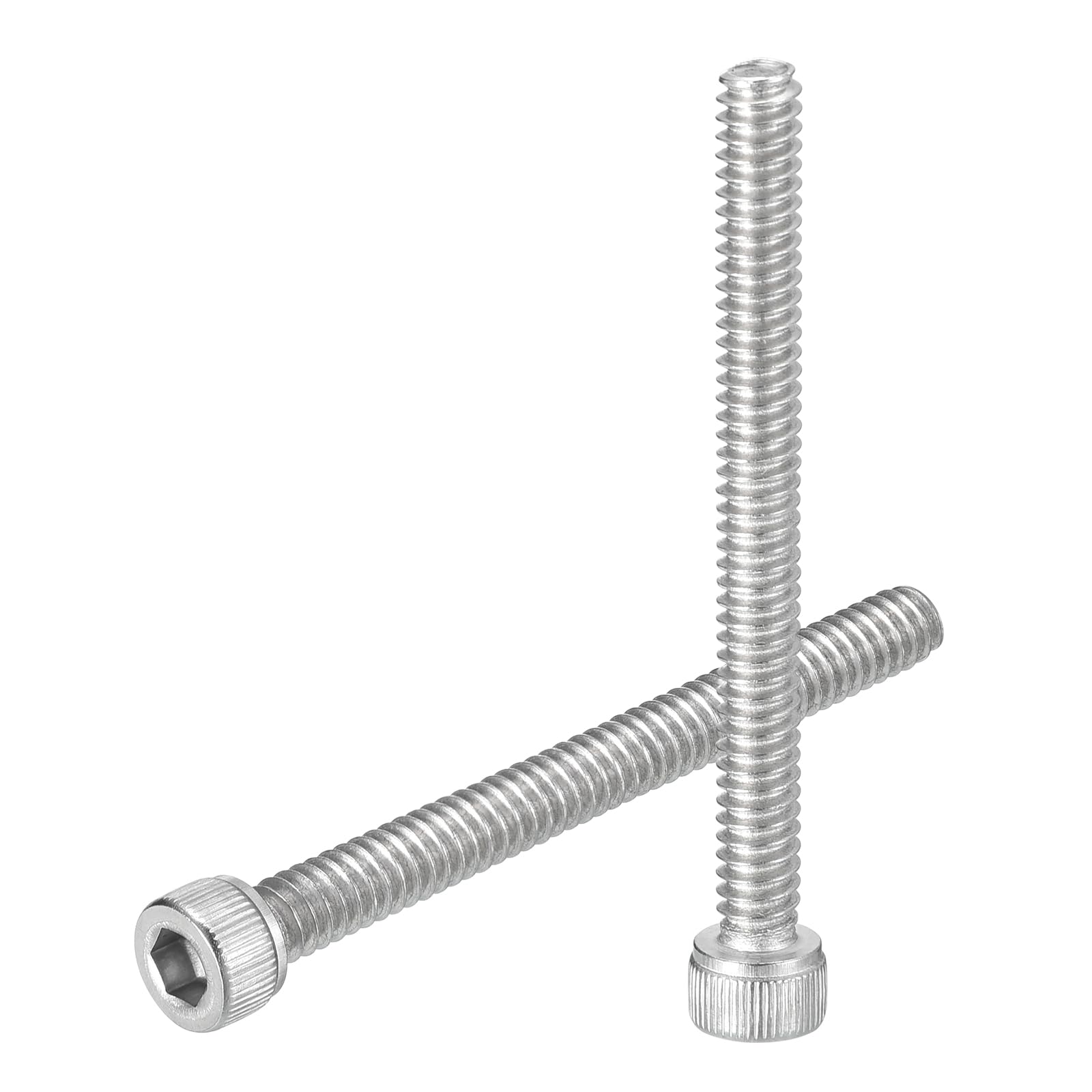 uxcell Hex Socket Bolts (#10-24x1-3/4"), 304 Stainless Steel Hex Socket Drive Screw, Silver Tone, 30 Pcs โ image 1