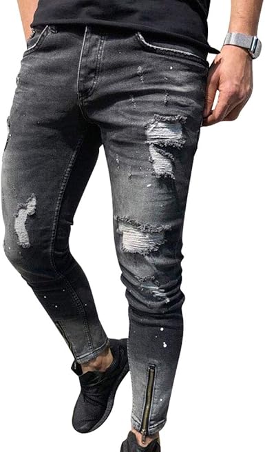اللائحة صلة زعنفة jeans con cerniera alla caviglia - porkafellas.com