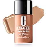 Clinique Even Better Makeup Liquid Foundation SPF 15 With Vitamin C For Dry + Oily Combination Skin Types | Medium Coverage + Natural Finish | Evens Skin Tone + Reduces Dark Spots