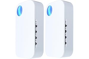 LMHAICHAO 2025 New Upgraded Plug In Ionic Air Purifier with 4 Negative Ion Outlet, Small Air Ionizers for Home,Quiet Operation Office Air Freshener Mobile Air Cleaner for Bedroom,Living Room,Bathroom(2)