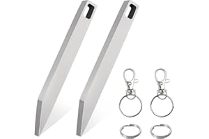GOLD DEER 2 Pack Stainless Steel Pry Bar Heavy Duty Keychain Prybar EDC Pry Bar Keychain Multitool with Screwdriver,Bottle Op