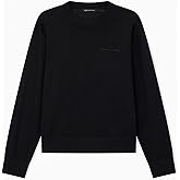 Armani Exchange Womens Knitted Merino Wool Signature Logo Pullover Sweater