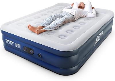Active Era Premium King Size Inflatable Mattress with Built-In Pump