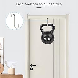 FYY Over The Door Hooks, 4 Pack Door Hangers Hooks