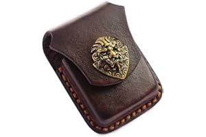 GUCAIBU Leather Lighter Protective Cover - flip Type Rural Lighter Holder Lighter Bag