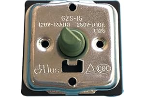 HMHAMA GZS-15 Rotary Switch 4 Position 3 Speed Rotary Electric Heater Switch Fan Speed Selector Switch for Midea Electric Heater Radiator Replacement Part Accessories 10AT125(3 Gear)