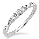 Dazzlingrock Collection 0.10 Carat (ctw) 10k Round