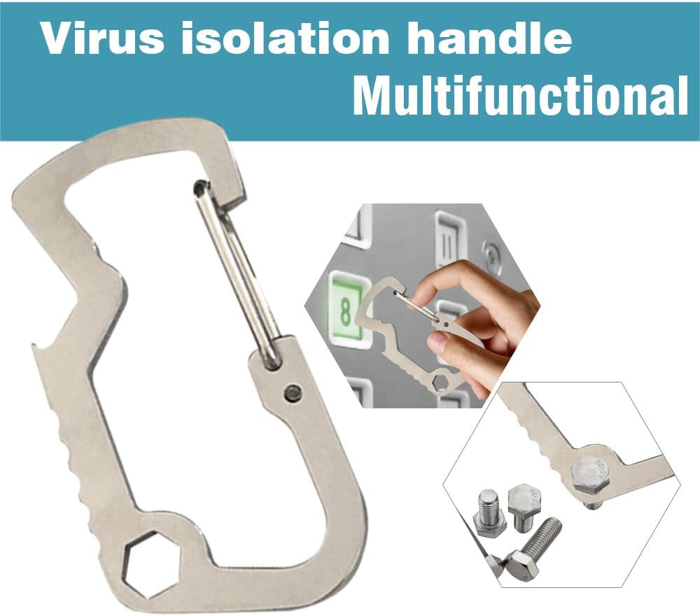 CHDHALTD No-Touch Door Opener Portable Sanitary Door Opener Stylus Closer Tool Anti Elevator Button Drawer Brass Door Handle Safety Contactless