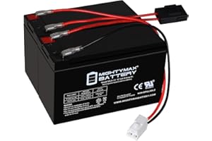 Mighty Max Battery Extended Range Drop in Replacement for 12v Razor Scooter Ride on Toy 9ah Battery kit and Harness