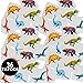 84 Piece Kids Dinosaur Toy Kit - Includes Mini Figures, Masks, Stamps, And Sticker Tattoos (Great As Dinosaur Party Supplies & Dinosaur Party Favors)