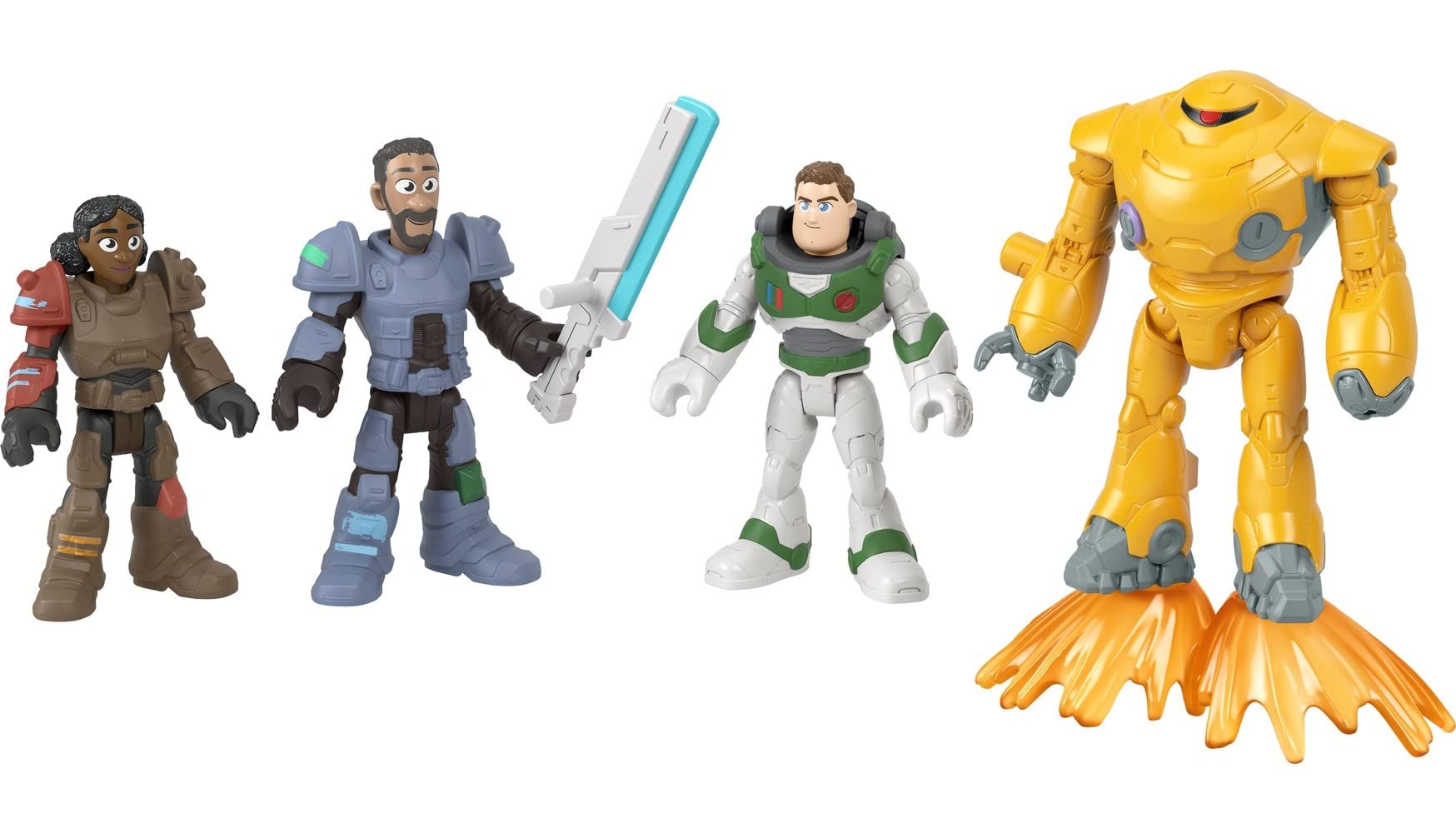 Imaginext Figure Set Disney and Pixar Lightyear Jr. ZAP Patrol Multipack with Buzz Lightyear Toy for Preschool Kids Ages 3+ Years, HGT27