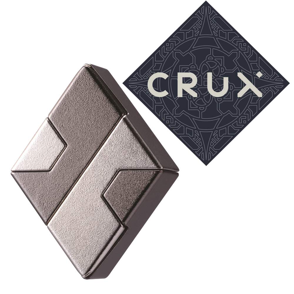 Hanayama Cast Diamond Puzzle - Level 1 of 6 - Easy - Includes Crux Sticker