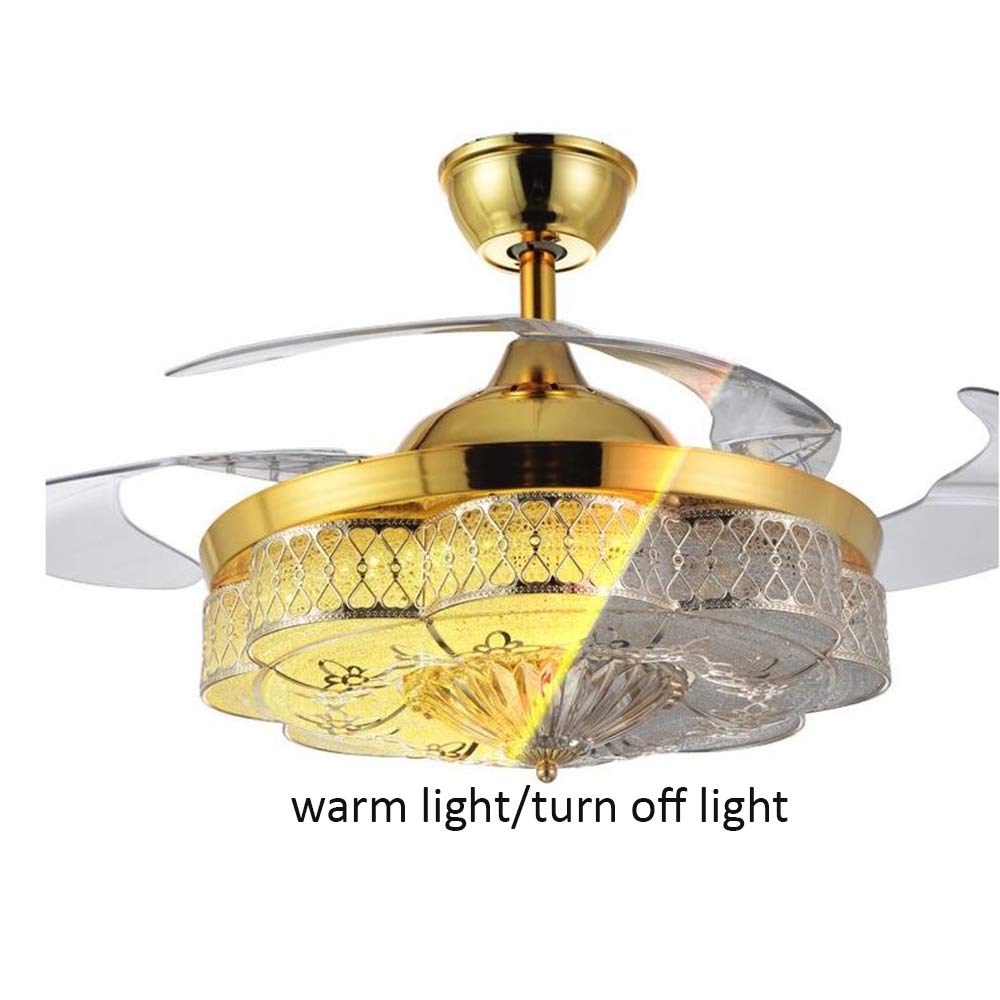 Tiptonlight Modern Classical Style Antlers Led Ceiling Fan With