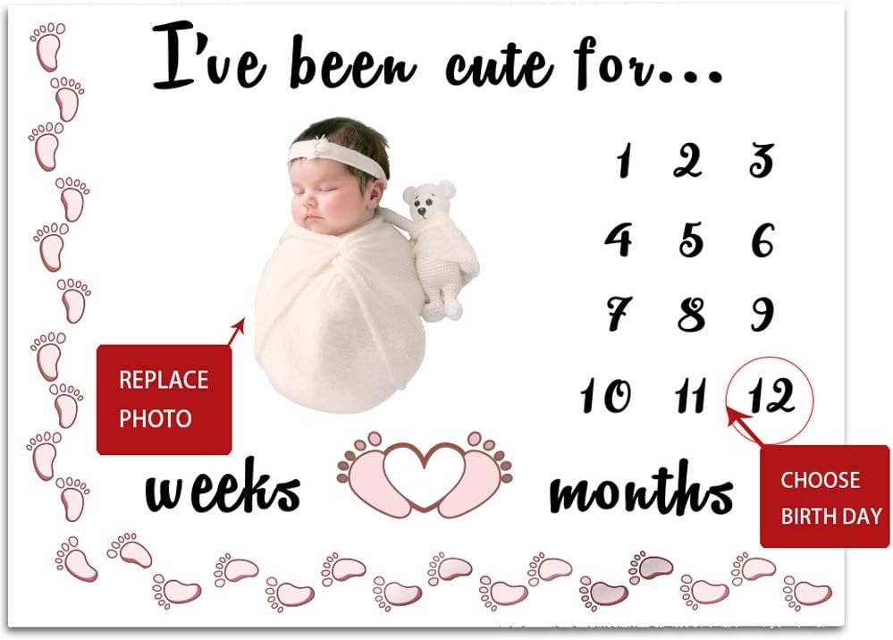 baby calendar blanket