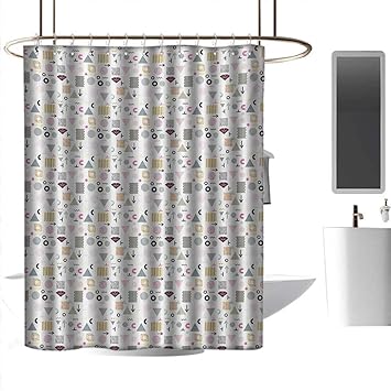 Amazon Com Coolteey Shower Curtains For Kids Unisex Retro