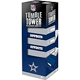 MasterPieces Game Day - NFL Dallas Cowboys - Officially Licensed Tumble Tower, Real Wood Blocks