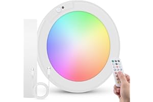 Bojim Rechargeable RGB Waterproof Shower Light for Bathroom Inside, 13 Color Changing Motion Sensor Wireless LED Mood Battery