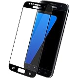 S7 Screen Protector, Galaxy S7 [Full Coverage] Tempered Glass Screen Protector - Badalink 9H Hardness Tempered Glass Bubble-free Arc Edge Design Screen Protector for Samsung Galaxy S7