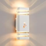CELAVY Outdoor Wall Light with Motion Sensor IP65 GU10 LED 2 Pack White