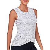 LURANEE Women's Workout Athletic Tank Tops Quick Dry Sun Protection Yoga Gym Crop Sleeveless Shirts