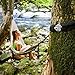 Legit Camping - Double Hammock - Lightweight Parachute Portable Hammocks for Hiking , Travel , Backpacking , Beach , Yard . Gear Includes Nylon Straps & Steel Carabiners