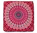 Child's Floor Lounger Seats and Pillow Cover Peacock Mandala Print Indian Tapestry Ottoman Poufs Large Made of Soft Cotton Fabric - Perfect Reading and Watching TV Cushion - Great for Sleepovers