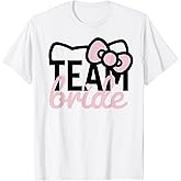 Hello Kitty Team Bride for Bridal Party Bridesmaid T-Shirt Small