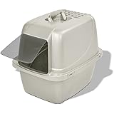 Van Ness Pets Odor Control Large Enclosed Cat Litter Box, Hooded, Pearl, CP6
