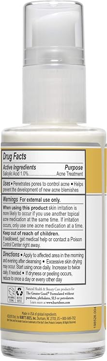 burt's bees natural acne solutions daily moisturizing lotion