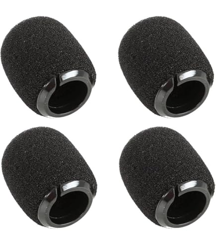 Amazon.com: Shure RK183WS Black Snap-Fit Foam Windscreens for