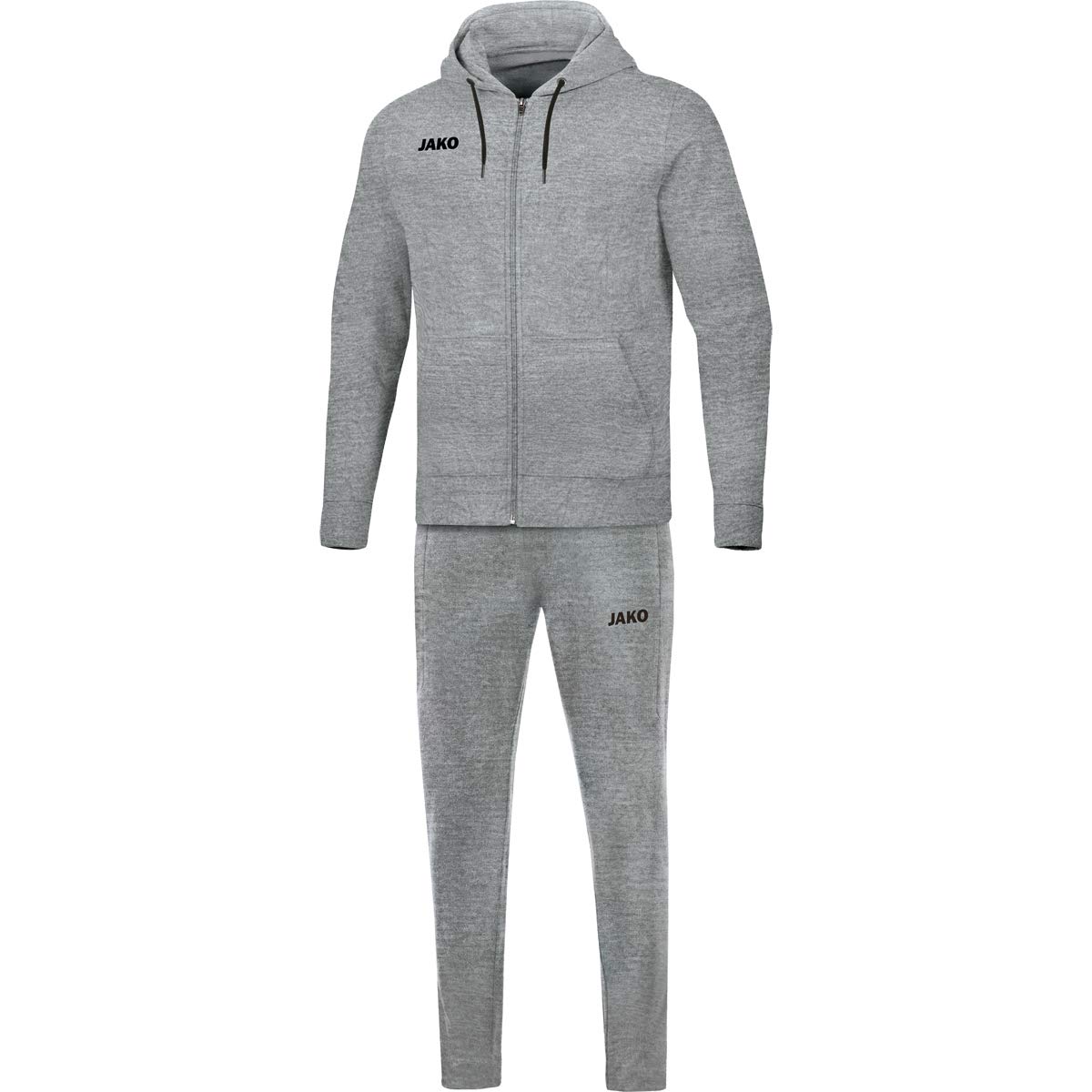 JAKO Women's Base with Hood Jogging Suit Light Grey Marl, 38