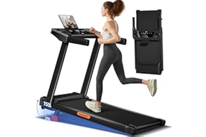 LONTEK 15% Incline Treadmill with Handle, 3-in-1 Portable Treadmills for Home and Office, Foldable Treadmills with 300 Lbs Weight Capacity, 3.0HP Quiet Walking Pad Treadmill, Three Screen