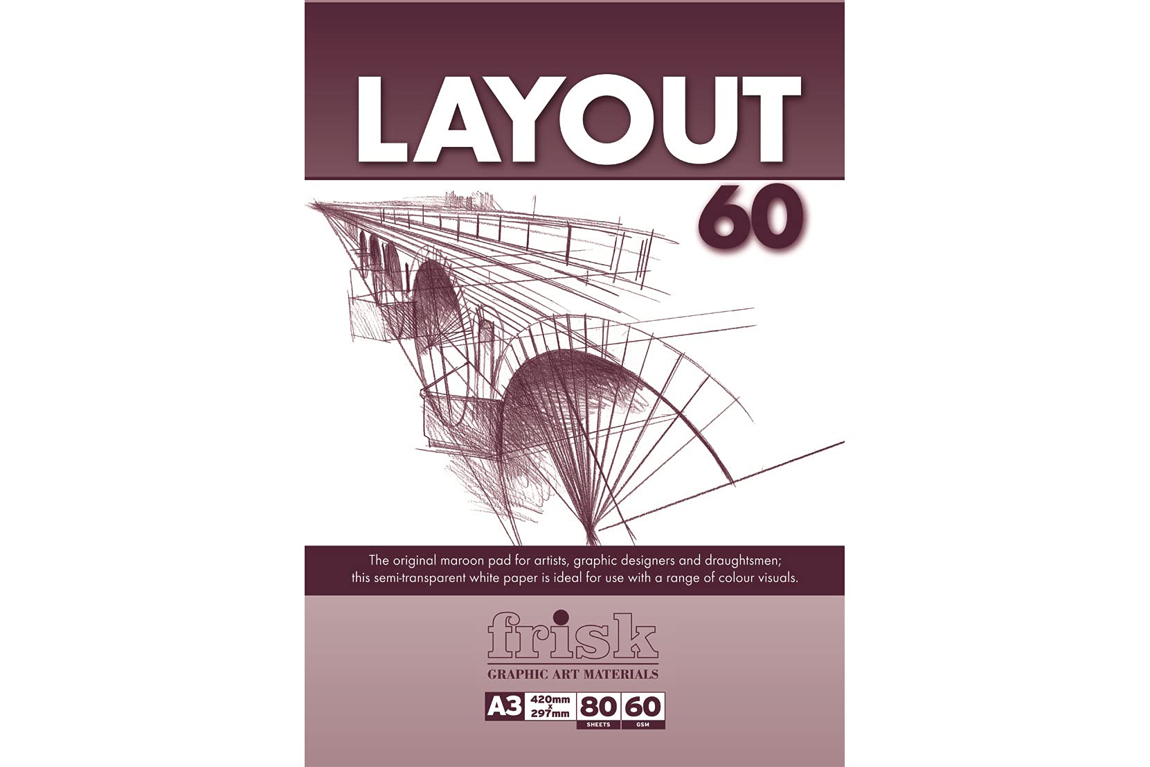 Frisk Layout Paper Pad A3 60gsm, White