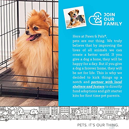 Paws & Pals Dog Crate Tray, Removable Thick Plastic Bottom Liner, Replacement Pan Best for Pet