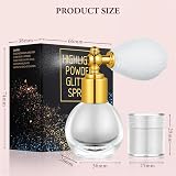 AOOWU Glitter Powder Spray Shiny Body Highlighter Pearlescent Silver 1.0 view 4