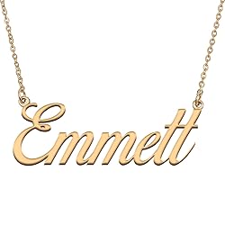 HUAN XUN Customized Custom Simple Any Name Necklace