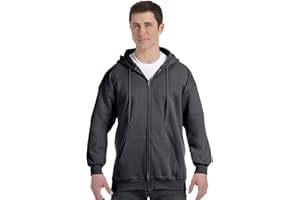 Hanes Men's Ultimate Full-Zip Hoodie, Men's Hooded Fleece Sweatshirt with Zipper