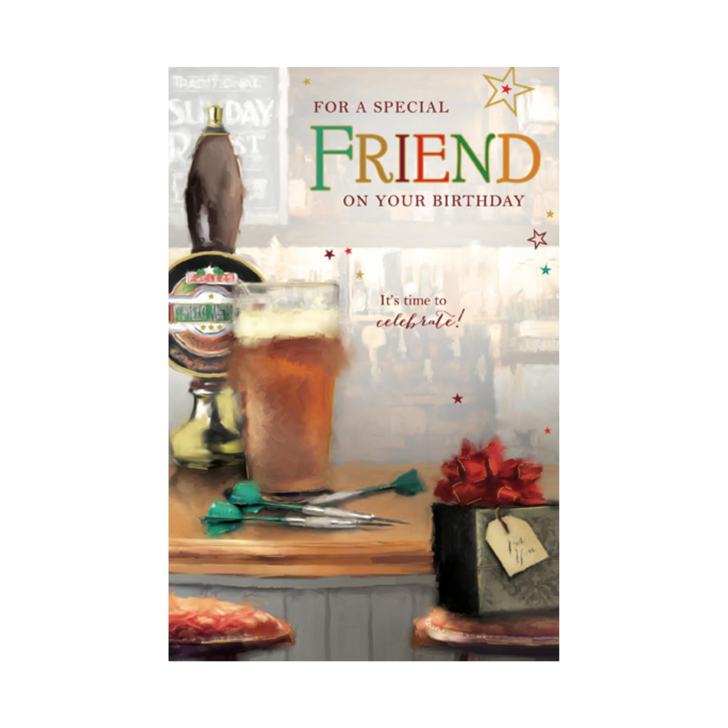 Thinking Of You For A Special Friend on your Birthday - Male Design - It's time to Celebrate