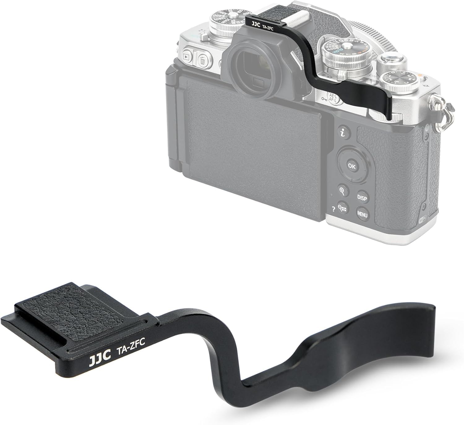 JJC Metal Thumbs Up Grip for Nikon Zfc Camera Better Balance & Grip Convenience, Z fc Hot Shoe Mount Thumb Support Enhanced Grip