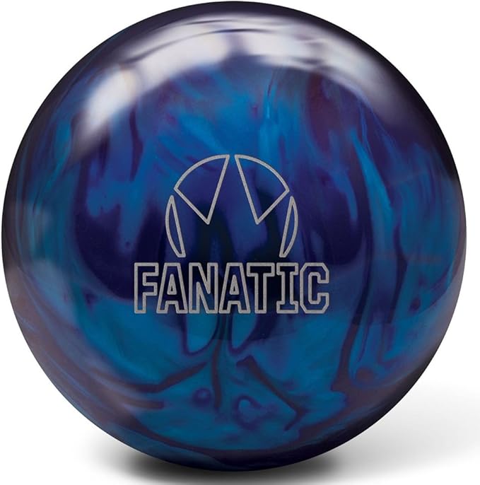 Brunswick Fanatic Bowling Ball, Purple/Light Blue, 12 lb