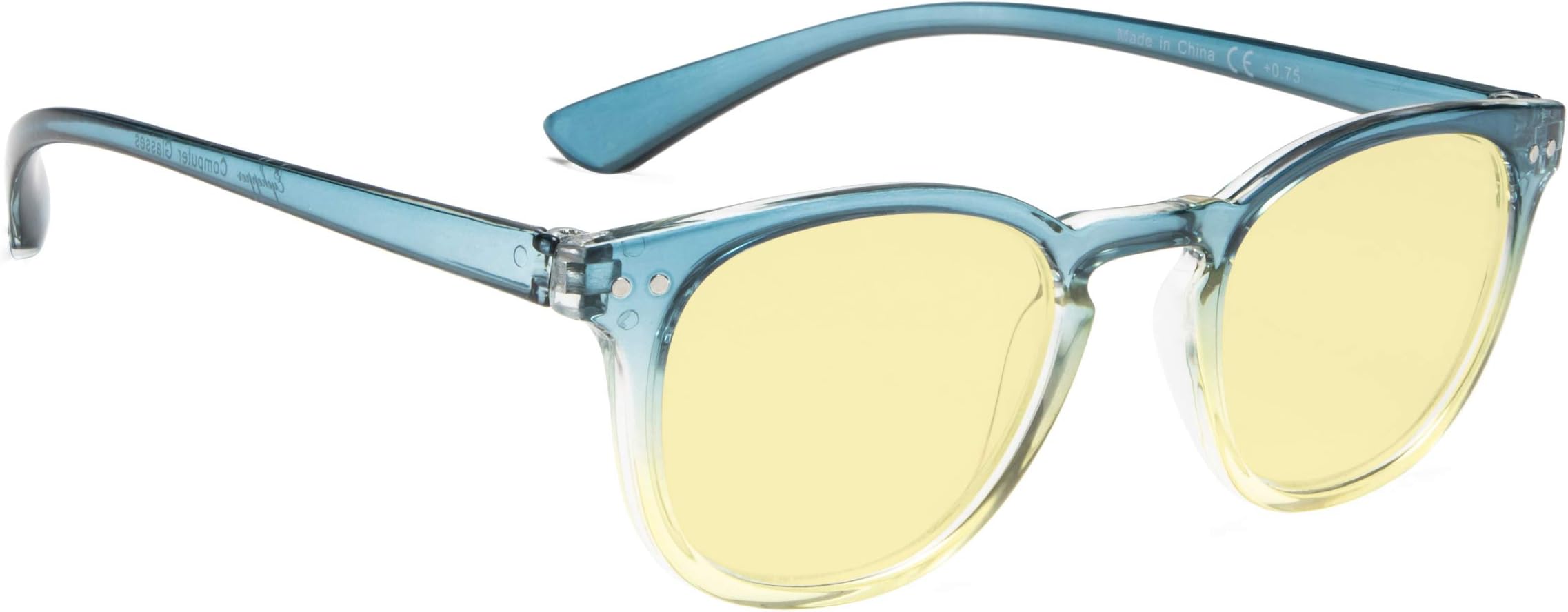 Blue Light Blocking Computer Glasses Women - Reduce Eye Fatigue Eyeglasses with Yellow Tinted Lens